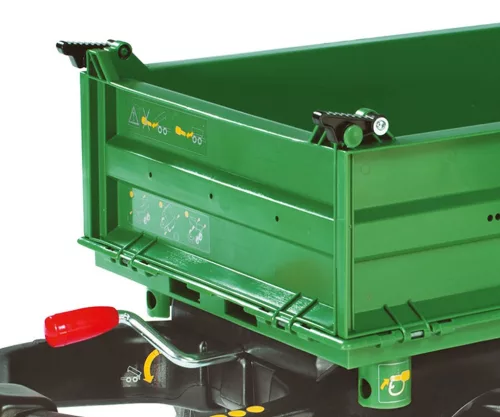 Dömper vontató pótkocsi Rolly Toys Mega Trailer zöld