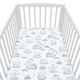   Pamut kiságyba való lepedő pamut New Baby Sárkány 120x60 cm