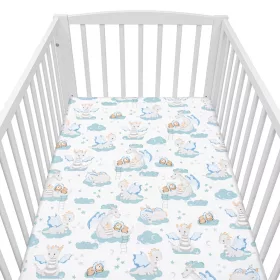   Pamut kiságyba való lepedő pamut New Baby Sárkány 120x60 cm