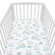Pamut kiságyba való lepedő pamut New Baby Sárkány 120x60 cm