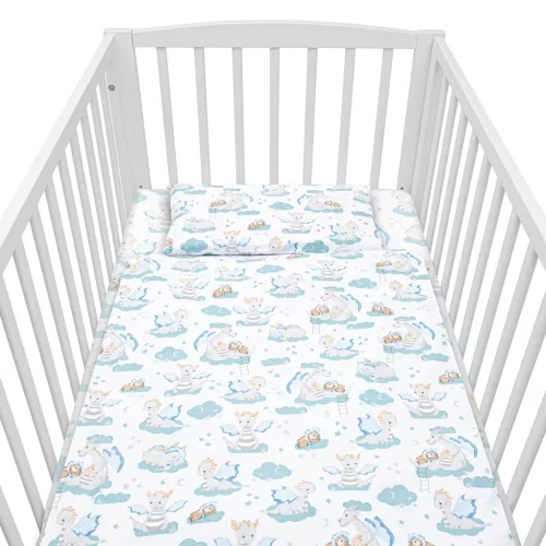 2-részes ágyneműhuzat New Baby Sárkány 90/120 cm