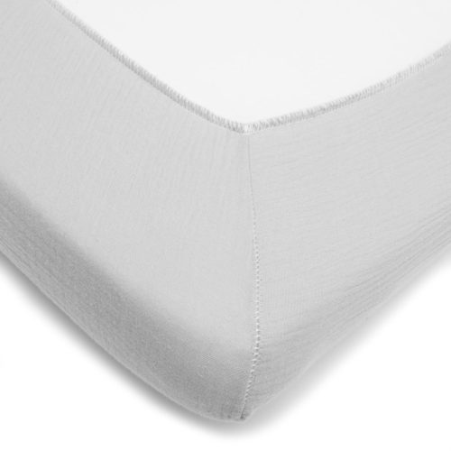 Muszlin kiságyba való lepedő New Baby 120x60 cm szürke