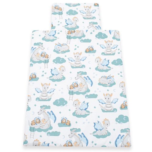 Kétoldalas együttes Velvet és pamut New Baby babakocsiba Sárkány