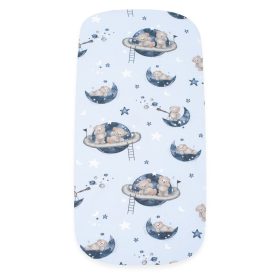   Pamut babakocsihoz való lepedő pamut New Baby Teddy bear in space 35x75cm