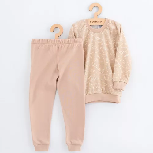 Gyermek pamut pizsama New Baby beige dino