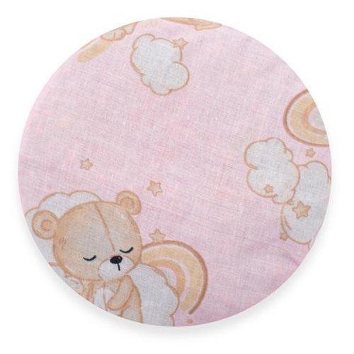 Termofor gyermek melegítő és hűsítő párna cseresznyemaggal New Baby BASIC Bear Pink