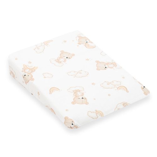 Baba párna - ék alakú New Baby BASIC fehér 30x37 cm bear beige