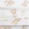 Baba párna huzat- ék alakú New Baby BASIC fehér 30x37 cm bear beige
