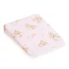 Baba párna huzat- ék alakú New Baby BASIC fehér 30x37 cm bear pink
