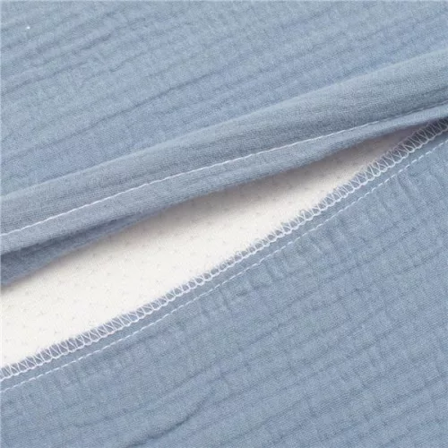 Muszelin Baba párna huzat- ék alakú New Baby STANDARD 30x37 cm blue