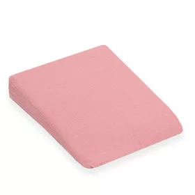   Muszelin Baba párna huzat- ék alakú New Baby STANDARD 30x37 cm pink