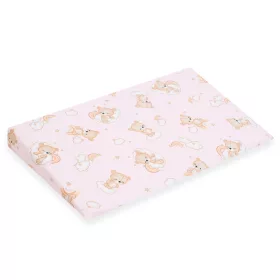   Baba párna huzat- ék alakú New Baby BASIC 59x37cm bear pink