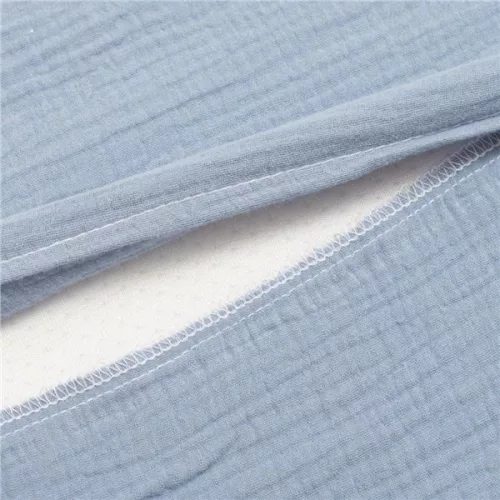 Muszelin Baba párna huzat- ék alakú New Baby STANDARD 59x37cm  blue