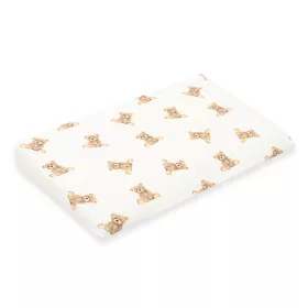   Muszelin Baba párna huzat- ék alakú New Baby STANDARD 30x37 cm bear