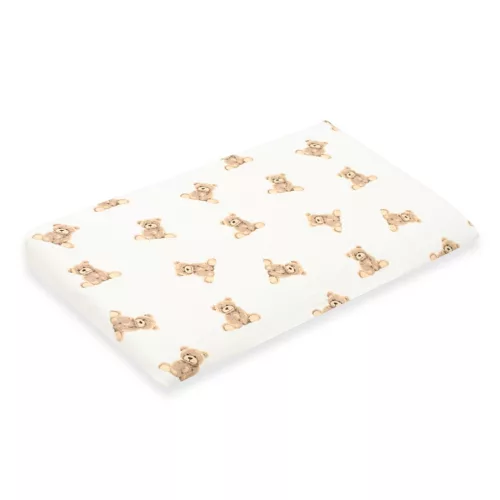 Muszelin Baba párna huzat- ék alakú New Baby STANDARD 30x37 cm bear