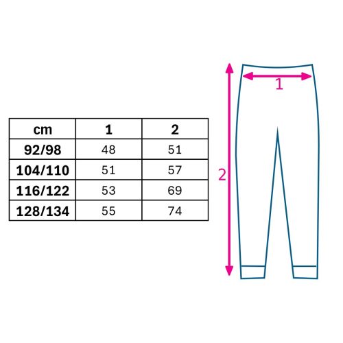 Gyermek melegítőnadrág leggings New Baby Kindergarten pink