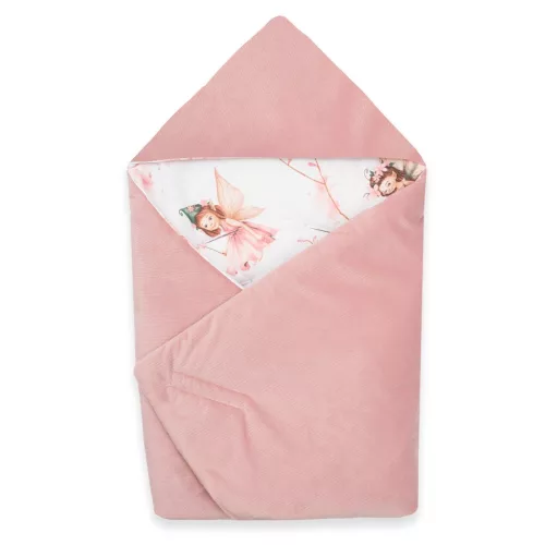 Bélelt babatakaró, pólya autós hordozóba New Baby pink