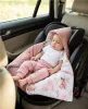 Bélelt babatakaró, pólya autós hordozóba New Baby pink
