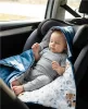 Bélelt babatakaró, pólya autós hordozóba New Baby green