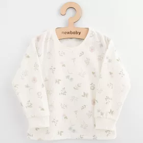   Gyerek pamut hosszú ujjú póló New Baby Kindergarten virágokat