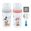 Baba cumisüveg NUK Perfect Match MICKEY Temperature Control 260 ml red