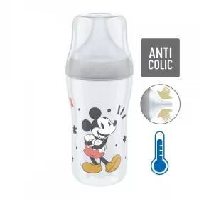   Baba cumisüveg NUK Perfect Match MICKEY Temperature Control 260 ml grey