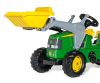 Pedálos traktor rakodóval és pótkocsival Rolly Kid John Deere zöld