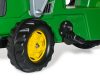 Pedálos traktor rakodóval és pótkocsival Rolly Kid John Deere zöld