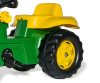 Pedálos traktor rakodóval és pótkocsival Rolly Kid John Deere zöld