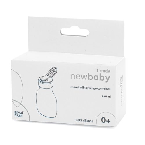 Szilikon anyatejes cumisüveg New Baby kék