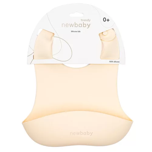 Szilikon előke New Baby bézs