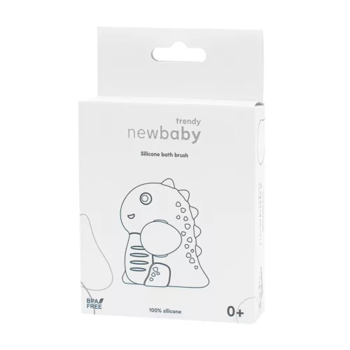 Baba szilikon fürdőkefe New Baby kék
