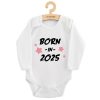 Gyermekek body nyomtatással New Baby BORN IN 2025 pink