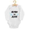 Gyermekek body nyomtatással New Baby BORN IN 2025 blue