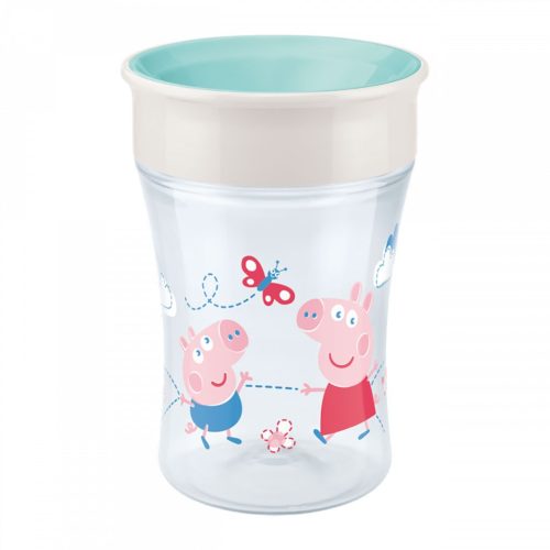 Bájos itató pohár Magic Peppa Pig NUK (8+ m.) 360°