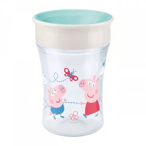 Bájos itató pohár Magic Peppa Pig NUK (8+ m.) 360°