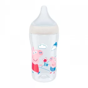   Baba cumisüveg NUK Perfect Match Peppa Pig Temperature Control 260 ml