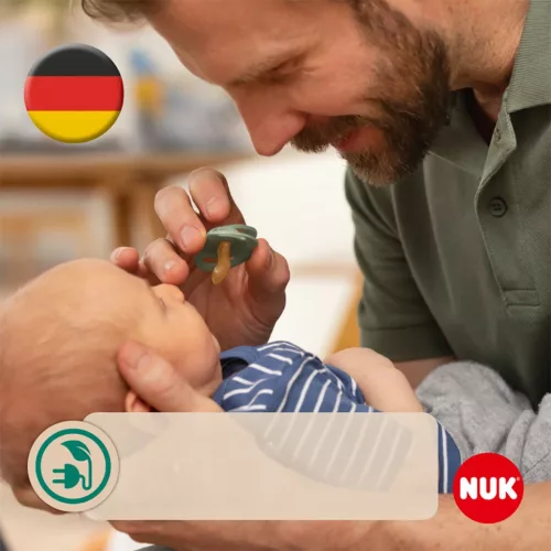 NUK For Nature latex cumi 0–6 h 2 db box zöld