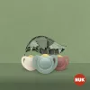 NUK For Nature latex cumi 0–6 h 2 db box piros
