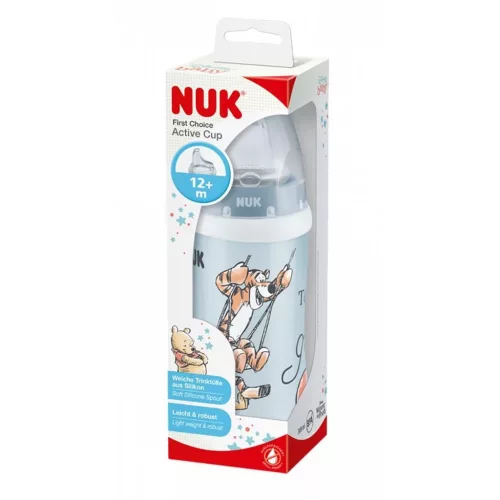 Gyermek sport itatópohár NUK Active Disney Mackó Pu 300 ml kék