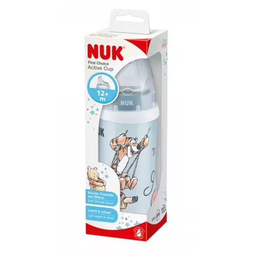 Gyermek sport itatópohár NUK Active Disney Mackó Pu 300 ml bézs
