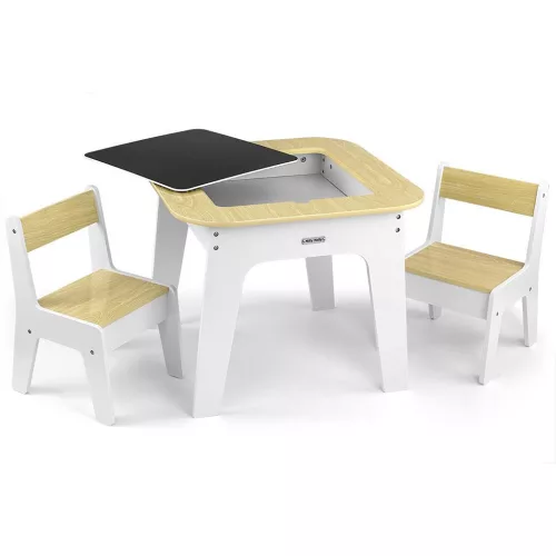 Gyerekasztal és szék Milly Mally Olaf Blocks White
