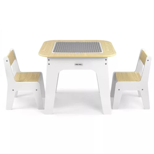 Gyerekasztal és szék Milly Mally Olaf Blocks White