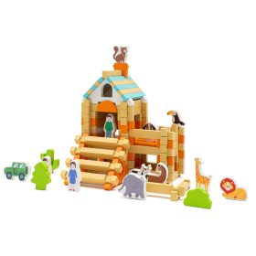 Fa építőkockák Montessori Baby Mix