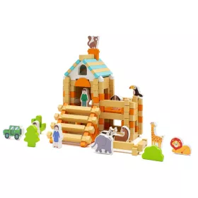 Fa építőkockák Montessori Baby Mix
