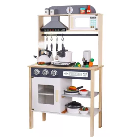   Gyerekeknek készült fa konyha kiegészítőkkel Scandi Montessori Baby Mix