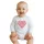 Baba body nyomtatással New Baby Népi minta piros szív