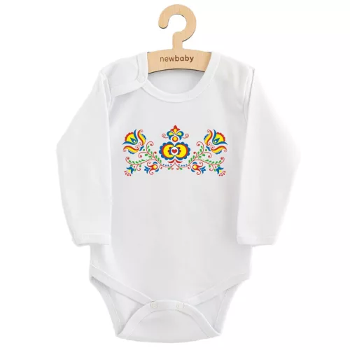 Baba body nyomtatással New Baby Népi minta