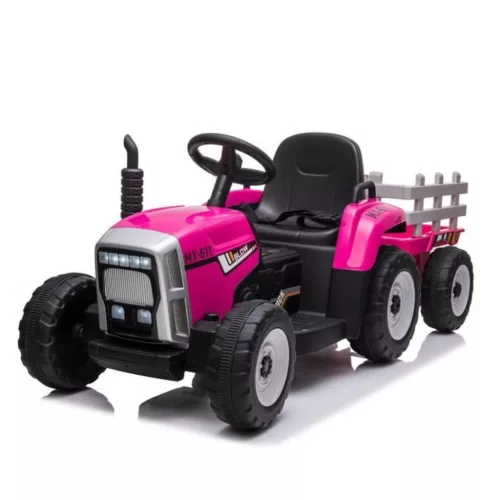 Baby Mix Erick elektromos traktor távirányítóval rózsaszín