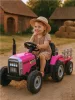 Baby Mix Erick elektromos traktor távirányítóval rózsaszín